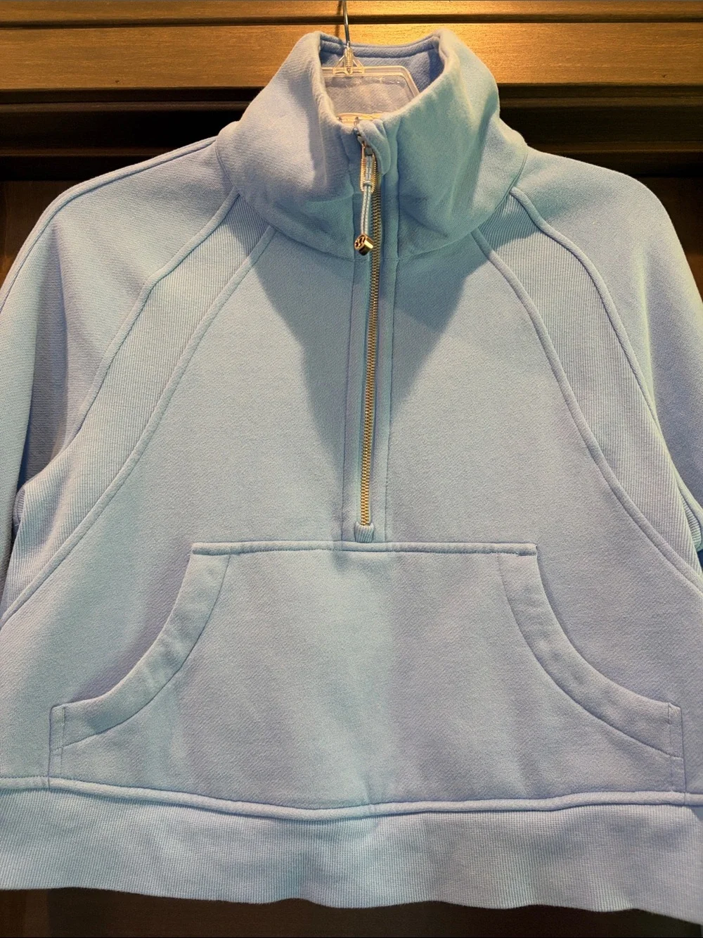 Lululemon Athletica oversized Scuba Cropped Half-Zip Pullover